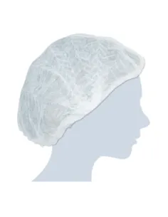 1000 Cuffia plisse' monouso per capelli in carta di TNT da 100pz. per estetista