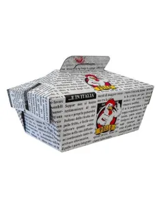 Scatola Porta Pollo Alimentare da Asporto + Alluminio 70 Pezzi | Detershoponline