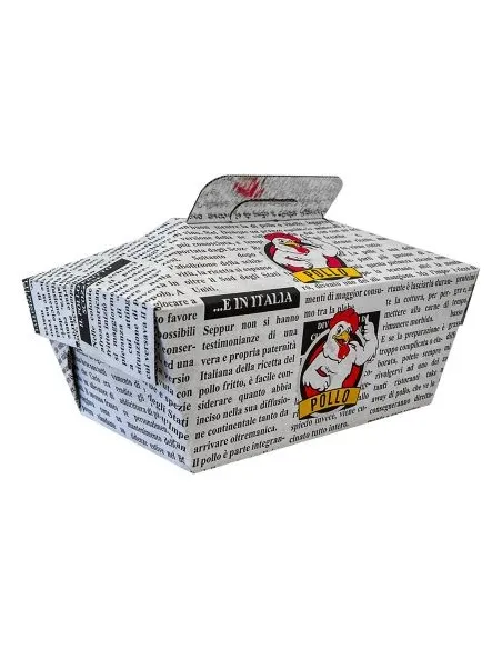 Scatola Porta Pollo Alimentare da Asporto + Alluminio 70 Pezzi | Detershoponline