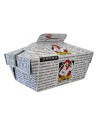 Scatola porta pollo alimentare da asporto + alluminio Cf. 70 PZ.