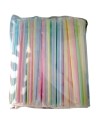 CANNUCCIA INCARTATA SINGOLARMENTE IN PLA CON SNODO COLORI ASSORTITI 250PZ. CM. 21