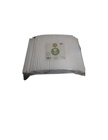 Cannuccia cocktail bianca 21 cm in PLA compostabile – confezione 500 pezzi |Detershoponline