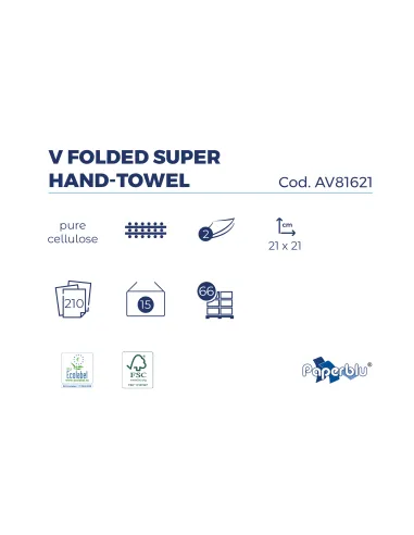 Asciugamani Carta Bagno Piegati a "V" 210x15 cm, Confezione da 3150 Pezzi - Alta Assorbenza