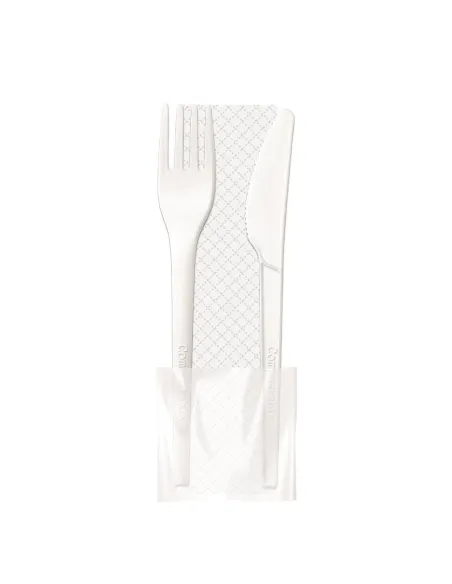 1000 Bis posate style monouso con tovagliolo, cpla