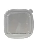Coperchio PET per Contenitore Insalatiera Kraft Quadrata da 13x13 cm Conf. 50 pz.