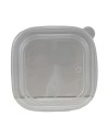 Coperchio PET per Contenitore Insalatiera Kraft Quadrata da 13x13 cm Conf. 50 pz.