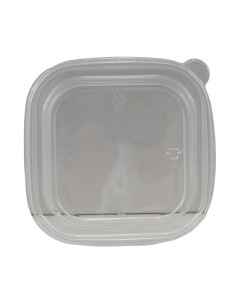 Coperchio PET per Contenitore Insalatiera Kraft Quadrata da 17,5x17,5 cm Conf. 50 pz.