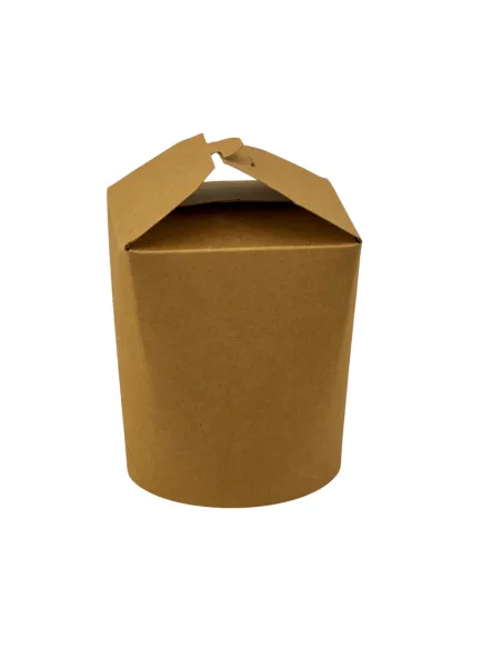 Scatola cartoncino richiudibile tondo kraft PE dim. 9,4x9,4 h1,8 Conf.50 pz