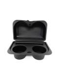 Porta bicchiere da cappuccino da asporto 2 posti 45pz. nero in PET kappucciopack
