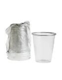 Bicchiere 200 cc trasparente in PP incartato singolarmente – 1000 pezzi |Detershoponline