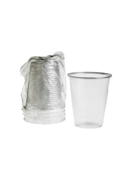 Bicchiere 200 cc trasparente in PP incartato singolarmente – 1000 pezzi |Detershoponline