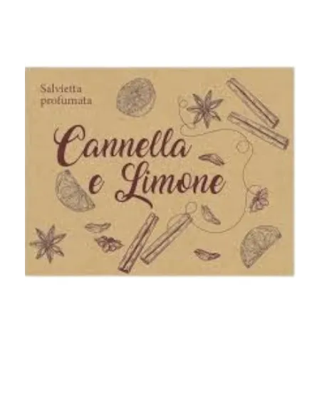 Salvietta umidificata 7x9cm Cannella e Limone Cf. 500 pz.