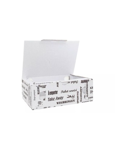 Scatola porta fritti per take away 100 Pz. cm. 15x22 h8
