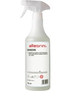Sandik 750ml. sanificante base alcoolica senza risciacquo pronto uso con presidio medico - allegrini