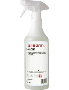 Sandik 750ml. sanificante base alcoolica senza risciacquo pronto uso con presidio medico - allegrini