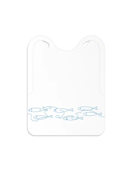 Bavaglio ristorante salvaschizzo in tnt decoro mare' 50pz.