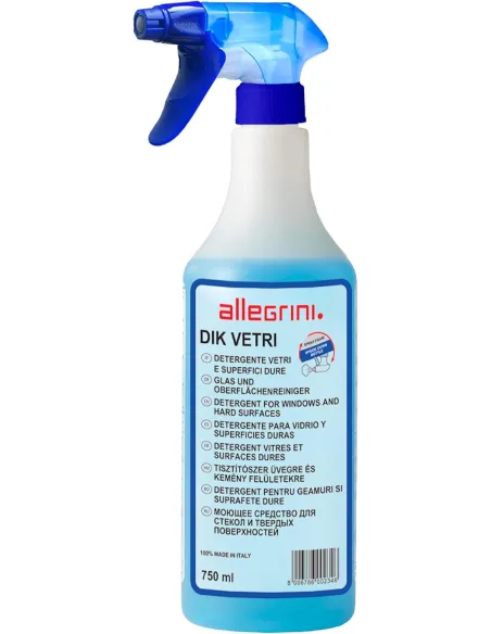 Allegrini Dik Vetri Spray 750ml – Detergente Vetri Professionale |Detershoponline