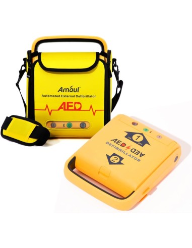 Defibrillatore Semiautomatico AMOUL I3 - Completo di Borsa ed Elettrodi per Adulti e Bambini