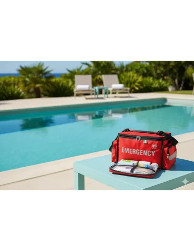 Kit emergenza balneare in borsa impermeabile, ideale per spiagge e piscine | Detershoponline.it