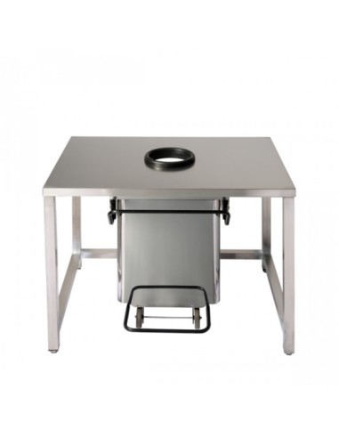 Contenitore Rifiuti A Pedale Sbarazzino Inox Brillante Con Apertura Centrale 70 L