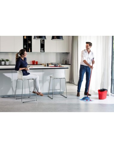 Mop per pavimenti Vileda Starter Kit con secchio e strizzatore | detershoponline.it