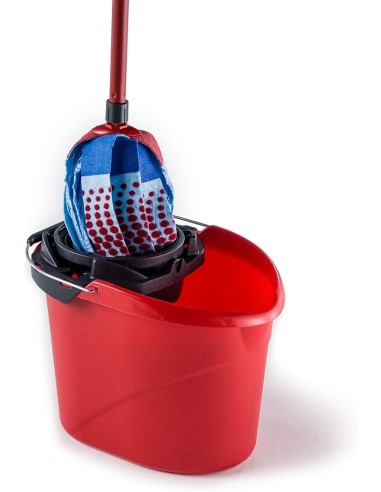 Mop per pavimenti Vileda Starter Kit con secchio e strizzatore | detershoponline.it