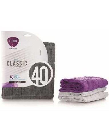 CLENDY PANNO MICROFIBRA PAVIMENTI E CUCINA 40X60 COLORI ASSORTITI | Detershoponline.it
