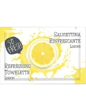 Salvietta monouso profumata al limone, rinfrescante e pratica, ideale per ogni situazione.