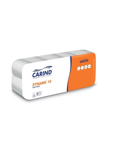 Carta Igienica Dynamic 10 rotoli 2 veli in cellulosa, fornitura hotel | detershoponline.it