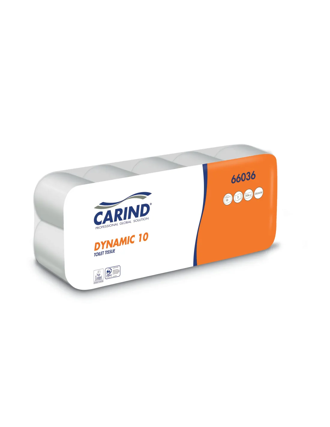 Carta Igienica Dynamic 10 rotoli 2 veli in cellulosa, fornitura hotel | detershoponline.it