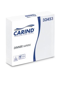 Tovaglioli Carind bianchi 33x33 cm 2 veli, scorta 40 confezioni per HORECA | detershoponline.it