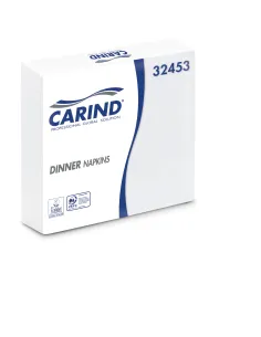 Tovaglioli Carind bianchi 33x33 cm 2 veli, scorta 40 confezioni per HORECA | detershoponline.it