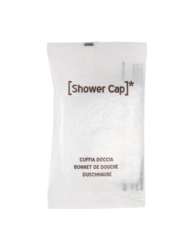 Cuffia Doccia, Flow Pack Trasparente, Linea Hotel, Cartone 500pz. | Detershoponline.it