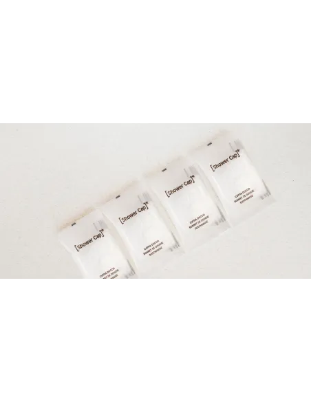 Cuffia Doccia, Flow Pack Trasparente, Linea Hotel, Cartone 500pz. | Detershoponline.it