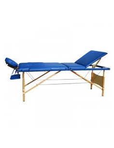 Lettino massaggi in legno pieghevole 4 zone