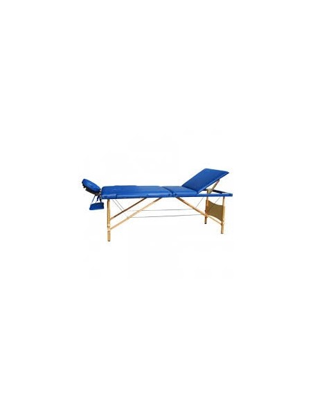 Lettino massaggi in legno pieghevole 4 zone