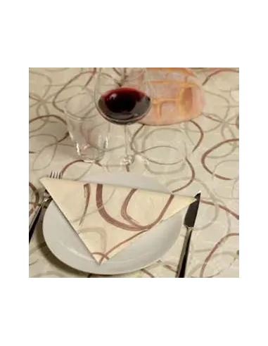 Coprimacchia tovaglia 100x100 politenata damascato 150 pz.