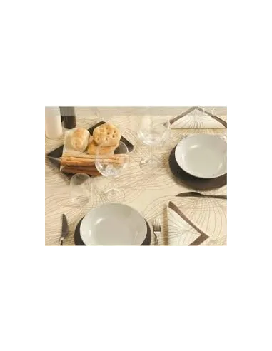 Coprimacchia tovaglia 100x100 politenata damascato 150 pz.