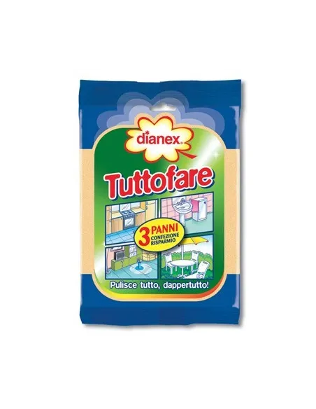 Dianex Tuttofare Panni Per Pulizie 3 Pezzi
