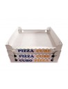 Contenitore cubo pizza da asporto 33x33x3 senza coperchio 200pz.