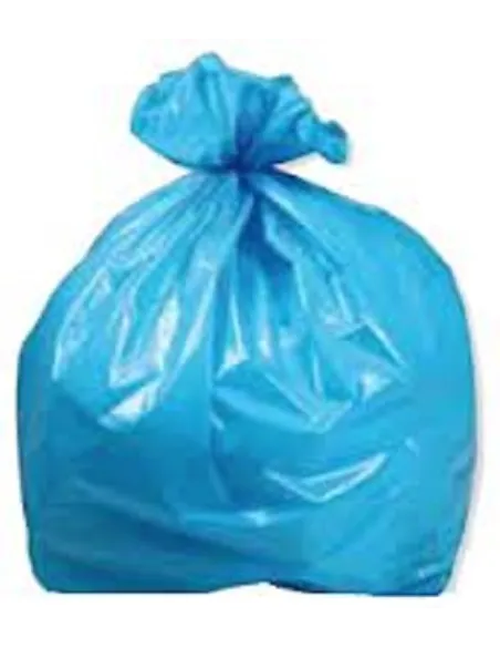 Sacco spazzatura azzurro 90x120 250pz. raccolta differenziata