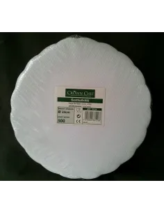 Sottofritti in carta tondi diametro cm. 24 pz. 500