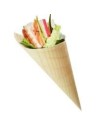 Cono in legno bamboo finger food pz.50