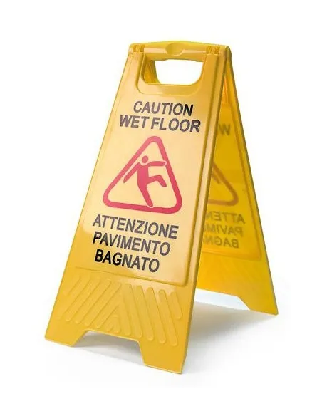Segnale pericolo  "pavimento bagnato"