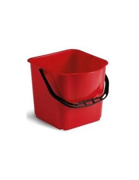 Secchio 15lt. moplen rosso