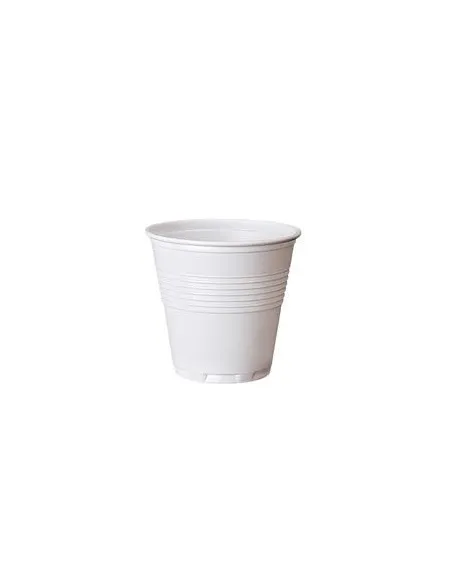 Bicchiere plastica caffe' bianco 80cc.100pz.