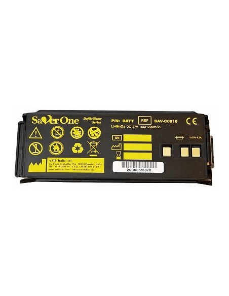 Batteria non ricaricabile Li-MN02 Originale SAV-C0010 per defibrillatore Saver One OLD SERIES
