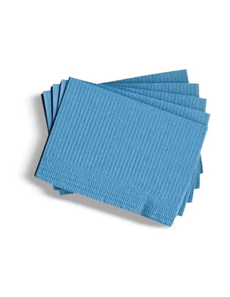 Bavagli dentista in carta 2 strati + 1 velo polip 500pz. cm.33x48